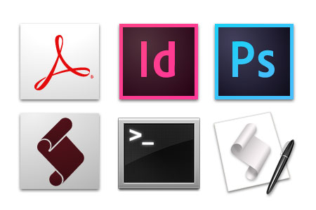 Utbildning i InDesign, Photoshop, Acrobat, ExtendScript/JavaScript, Shell scripting, AppleScript mm.